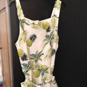 Pineapple print jumpsuit